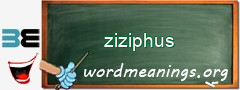 WordMeaning blackboard for ziziphus